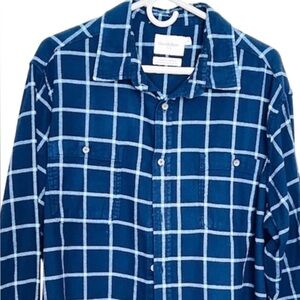 Flannel shirt Goodfellow & Co Navy Plaid Men's Shirt